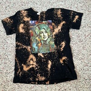 Dolly Parton acid wash T-shirt girls 4t